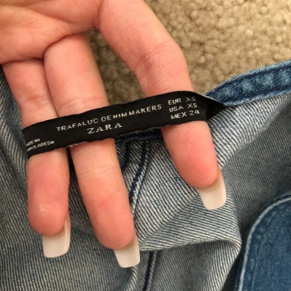 Zara Denim Romper - Picture 4 of 8